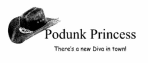 PODUNK PRINCESS THERE'S A NEW DIVA IN TOWN! Logo (USPTO, 13.01.2015)