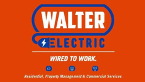 WALTER ELECTRIC WIRED TO WORK. Logo (USPTO, 09.04.2015)