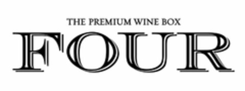 THE PREMIUM WINE BOX FOUR Logo (USPTO, 21.07.2015)