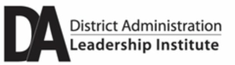 DA DISTRICT ADMINISTRATION LEADERSHIP INSTITUTE Logo (USPTO, 17.11.2015)