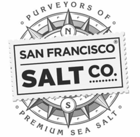 SAN FRANCISCO SALT CO. PURVEYORS OF PREMIUM SEA SALT N S Logo (USPTO, 21.01.2016)