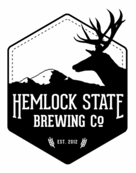 HEMLOCK STATE BREWING CO EST. 2012 Logo (USPTO, 25.03.2016)