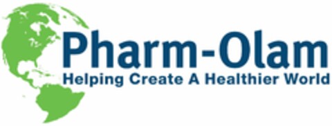 PHARM-OLAM HELPING CREATE A HEALTHIER WORLD Logo (USPTO, 06/07/2016)