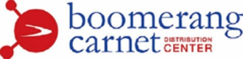 BOOMERANG CARNET DISTRIBUTION CENTER Logo (USPTO, 09/26/2017)