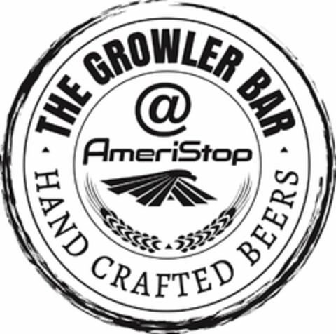 THE GROWLER BAR HAND CRAFTED BEERS @ AMERISTOP Logo (USPTO, 22.05.2018)