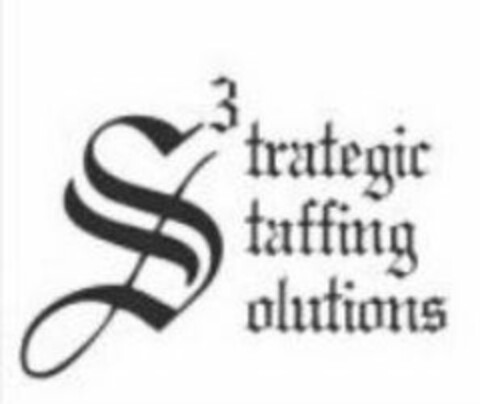 S3 STRATEGIC STAFFING SOLUTIONS Logo (USPTO, 14.06.2018)