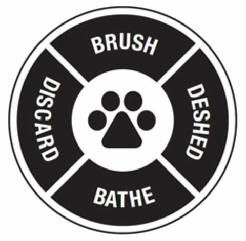 BRUSH DESHED BATHE DISCARD Logo (USPTO, 09.07.2018)