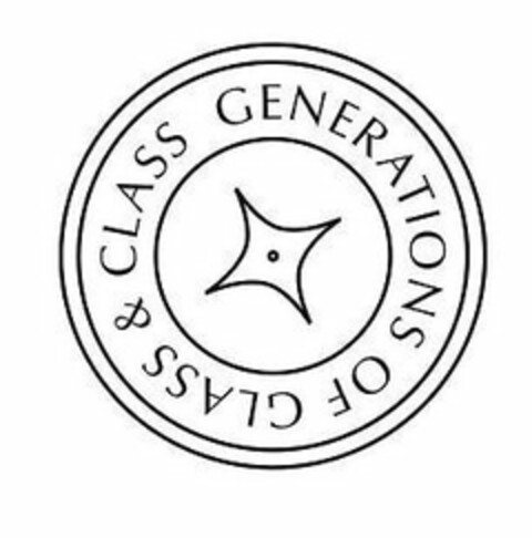 GENERATIONS OF GLASS & CLASS Logo (USPTO, 08/01/2019)