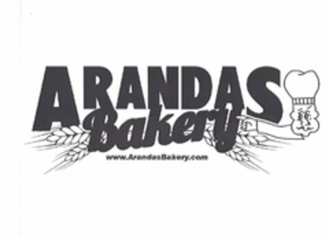 ARANDAS BAKERY WWW.ARANDASBAKERY.COM Logo (USPTO, 09/21/2020)