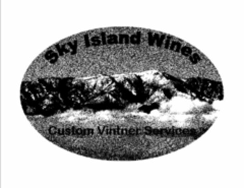 SKY ISLAND WINES CUSTOM VINTNER SERVICES Logo (USPTO, 19.05.2009)