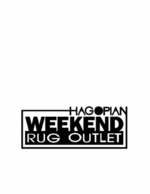 HAGOPIAN WEEKEND RUG OUTLET Logo (USPTO, 30.07.2009)