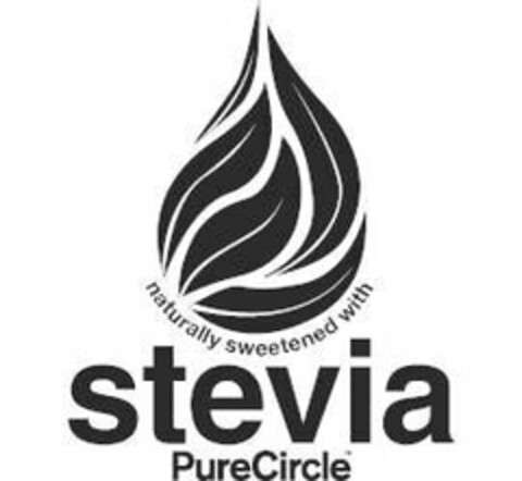 NATURALLY SWEETENED WITH STEVIA PURECIRCLE Logo (USPTO, 10/15/2009)