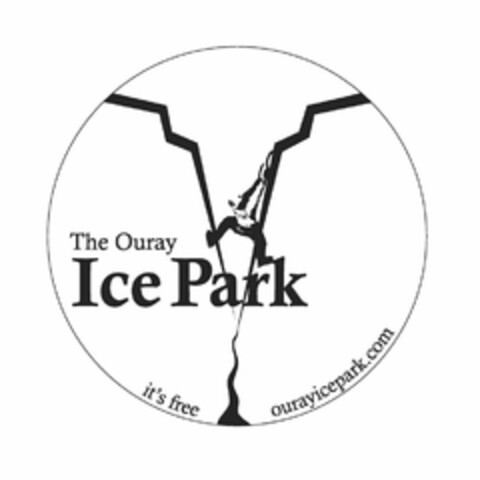 ICE PARK THE OURAY IT'S FREE OURAYICEPARK.COM Logo (USPTO, 11/11/2010)