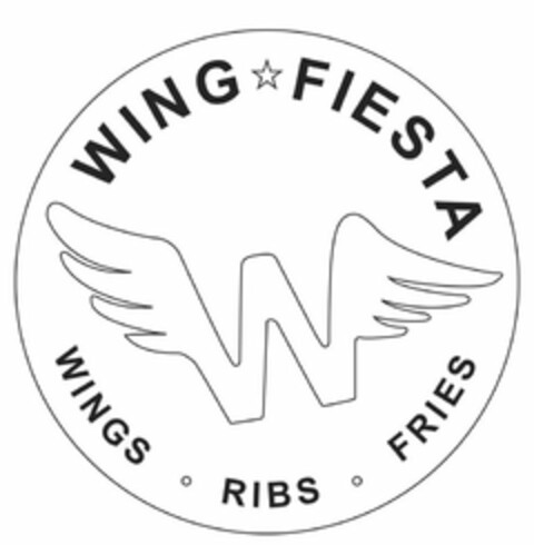 W WING FIESTA WINGS RIBS FRIES Logo (USPTO, 02.12.2010)