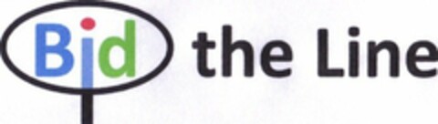 BID THE LINE Logo (USPTO, 06/23/2011)