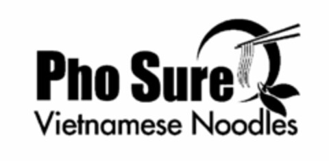 PHO SURE VIETNAMESE NOODLES Logo (USPTO, 02.12.2011)