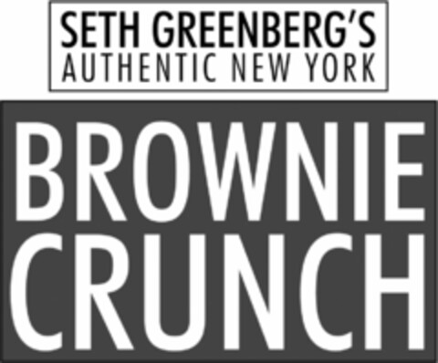 SETH GREENBERG'S AUTHENTIC NEW YORK BROWNIE CRUNCH Logo (USPTO, 02.10.2012)