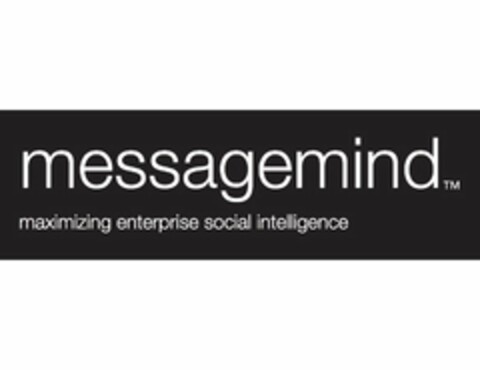 MESSAGEMIND MAXIMIZING ENTERPRISE SOCIALINTELLIGENCE Logo (USPTO, 09.11.2012)