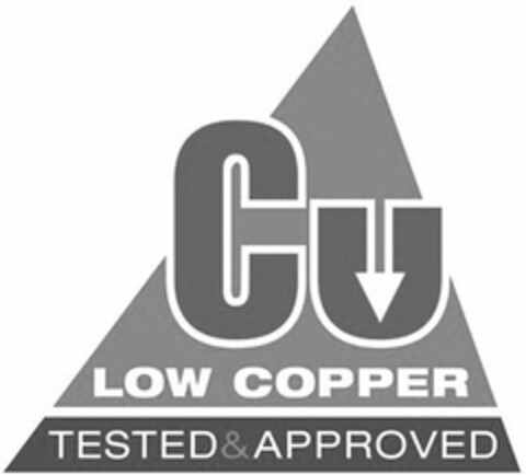 CU LOW COPPER TESTED & APPROVED Logo (USPTO, 26.03.2014)
