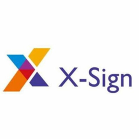 X X-SIGN Logo (USPTO, 08/27/2014)