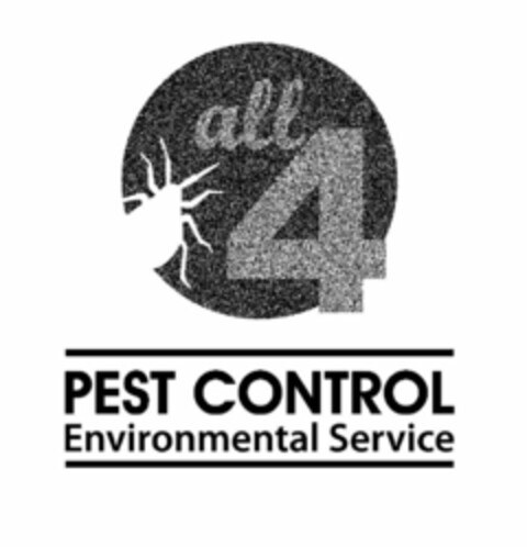 ALL 4 PEST CONTROL ENVIRONMENTAL SERVICE Logo (USPTO, 09.09.2014)