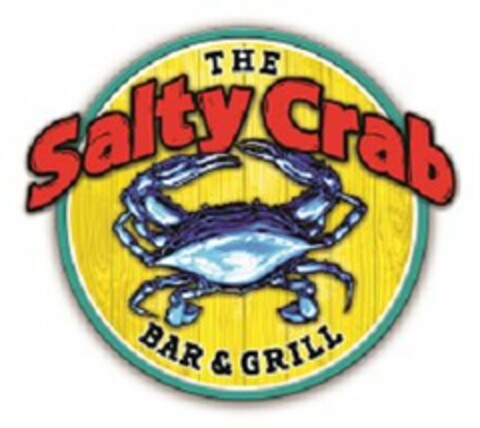 THE SALTY CRAB BAR & GRILL Logo (USPTO, 04.08.2015)