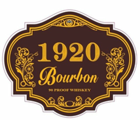 1920 BOURBON 90 PROOF WHISKEY Logo (USPTO, 04/07/2016)