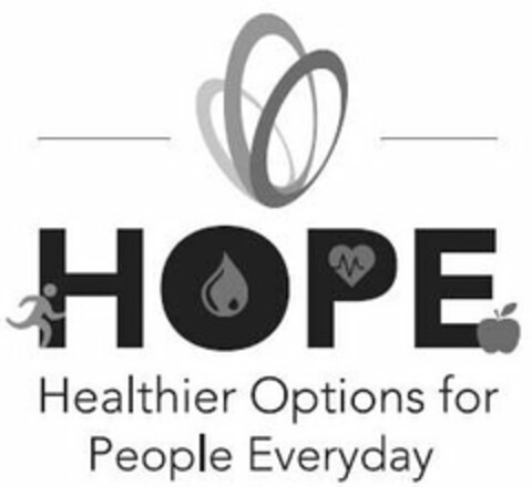 HOPE HEALTHIER OPTIONS FOR PEOPLE EVERYDAY Logo (USPTO, 29.11.2017)