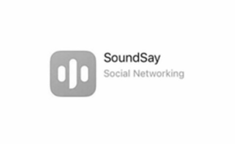 SOUNDSAY SOCIAL NETWORKING Logo (USPTO, 10/01/2019)