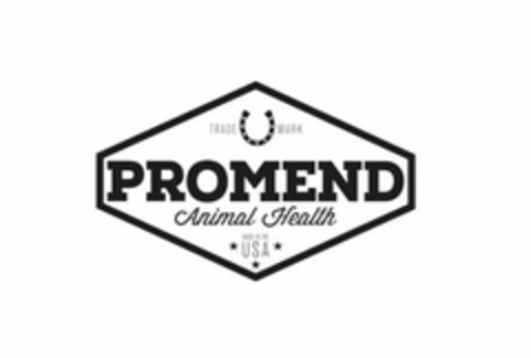 TRADE MARK PROMEND ANIMAL HEALTH MADE IN THE USA Logo (USPTO, 30.10.2019)