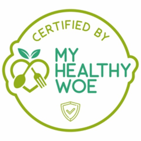 CERTIFIED BY MY HEALTHY WOE Logo (USPTO, 27.11.2019)