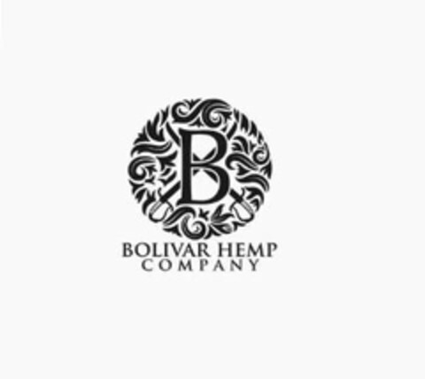 B BOLIVAR HEMP COMPANY Logo (USPTO, 01/21/2020)