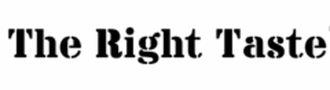 THE RIGHT TASTE Logo (USPTO, 27.01.2020)