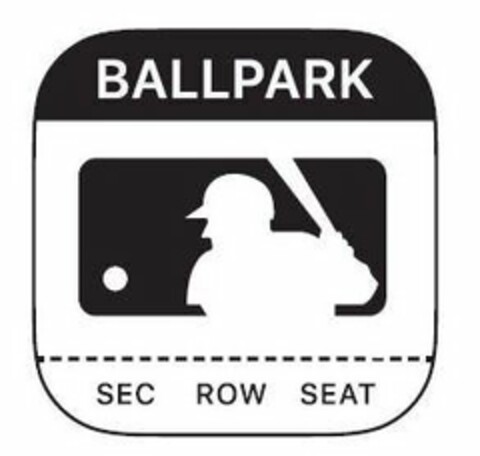 BALLPARK SEC ROW SEAT Logo (USPTO, 06.02.2020)