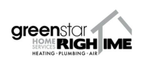 GREEN STAR HOME SERVICES RIGHTIME HEATING PLUMBING AIR Logo (USPTO, 18.02.2020)