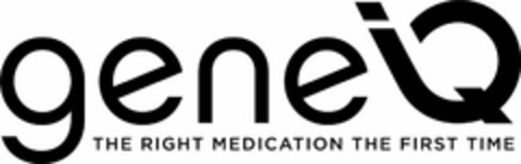 GENEIQ THE RIGHT MEDICATION THE FIRST TIME Logo (USPTO, 08.04.2020)