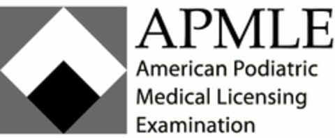 APMLE AMERICAN PODIATRIC MEDICAL LICENSING EXAMINATION Logo (USPTO, 25.10.2010)