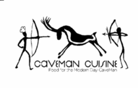 CAVEMAN CUISINE FOOD FOR THE MODERN DAY CAVEMAN Logo (USPTO, 21.09.2011)