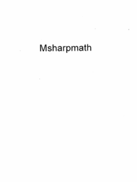 MSHARPMATH Logo (USPTO, 12.11.2012)