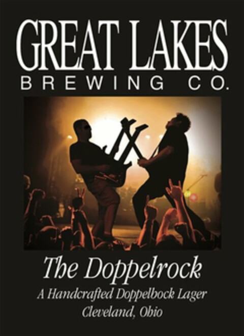 GREAT LAKES BREWING CO. THE DOPPELROCK A HANDCRAFTED DOPPELBOCK LAGER CLEVELAND, OHIO Logo (USPTO, 30.05.2013)