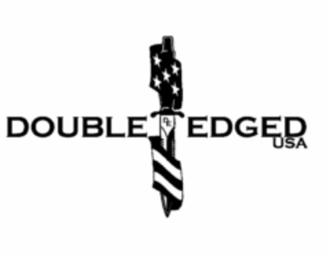 DOUBLE EDGED USA DE Logo (USPTO, 18.06.2013)