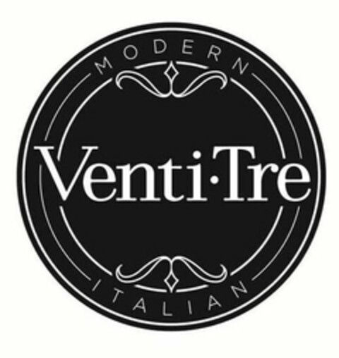 VENTI TRE MODERN ITALIAN Logo (USPTO, 16.07.2013)