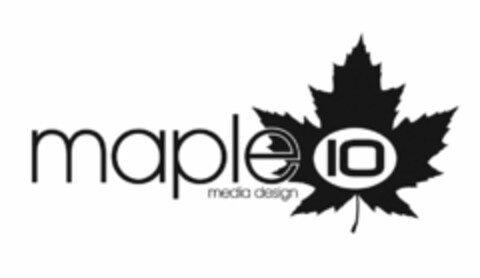 MAPLE 10 MEDIA DESIGN Logo (USPTO, 08/30/2013)