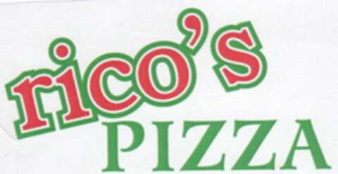 RICO'S PIZZA Logo (USPTO, 12/12/2013)