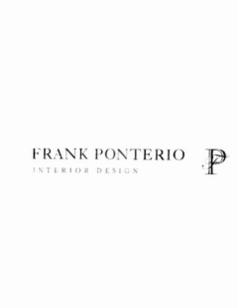 FRANK PONTERIO INTERIOR DESIGN Logo (USPTO, 08/29/2014)