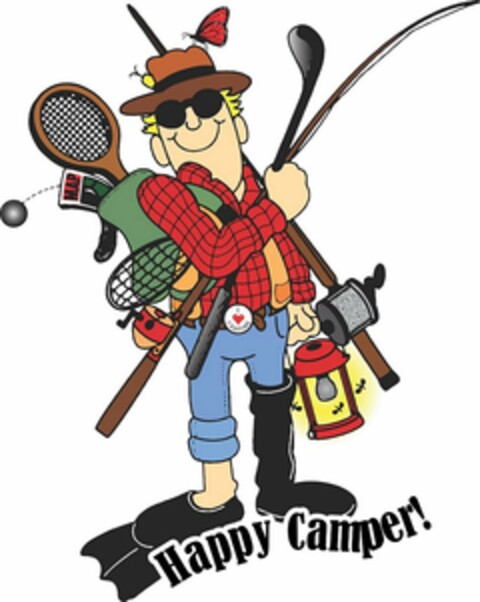 HAPPY CAMPER! I CAMPING MAP Logo (USPTO, 05.02.2016)