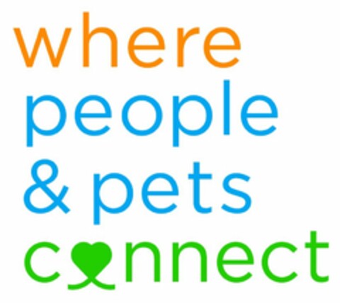 WHERE PEOPLE & PETS CONNECT Logo (USPTO, 11/15/2016)