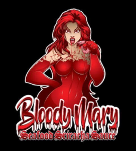 BLOODY MARY SEAFOOD SRIRACHA SAUCE Logo (USPTO, 16.05.2017)