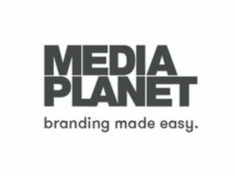 MEDIA PLANET BRANDING MADE EASY. Logo (USPTO, 06/27/2017)