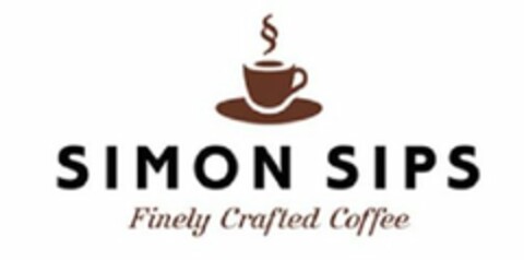 SIMON SIPS FINELY CRAFTED COFFEE Logo (USPTO, 05/17/2018)